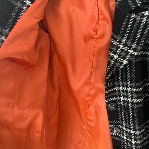 Plaid wooly coat - Picture 4 of 5